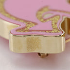 Louis Vuitton Anchor Motif Plastic Gold Plated Pink Brooch — view 4