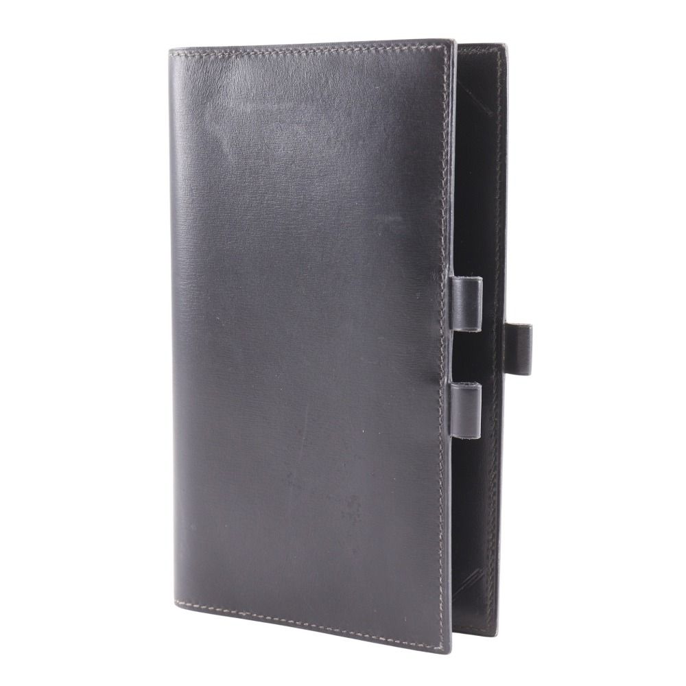 Hermes Agenda Vision Box Calf Black a Notebook Cover — view 2