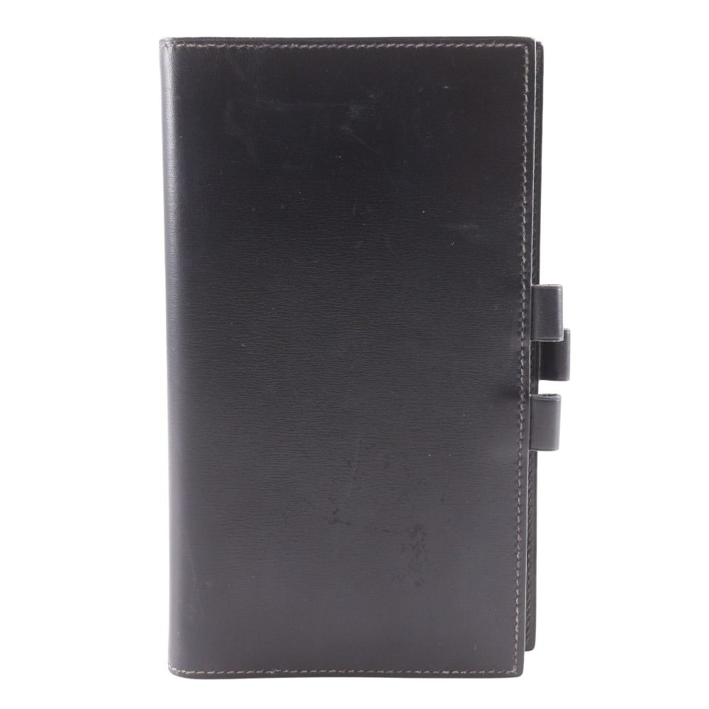 Hermes Agenda Vision Box Calf Black a Notebook Cover