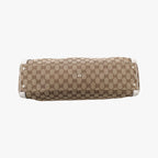 Gucci GG Abbey Brown Canvas Leather Shoulder — view 3