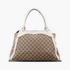 Gucci GG Abbey Brown Canvas Leather Shoulder — view 2