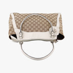 Gucci GG Abbey Brown Canvas Leather Shoulder — view 8
