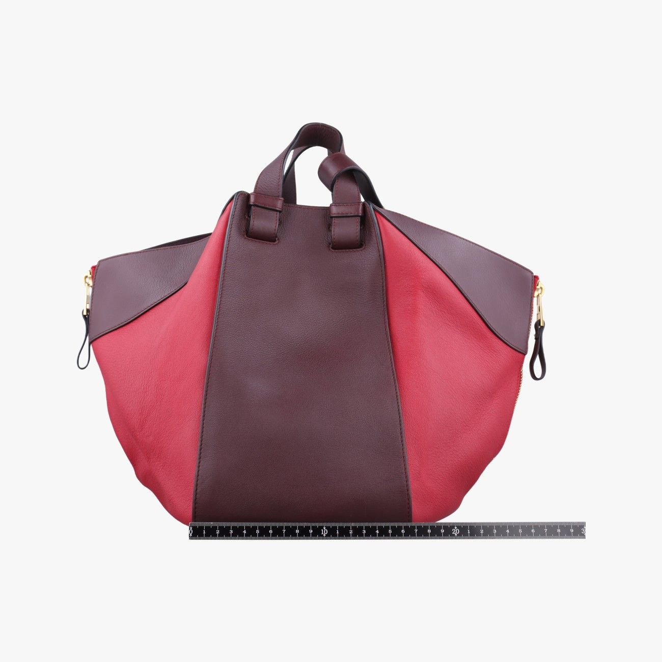 Loewe Hammock Red Wine Leather Shoulder — view 2