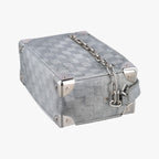 Louis Vuitton Mini Soft Trunk Silver Leather — view 4