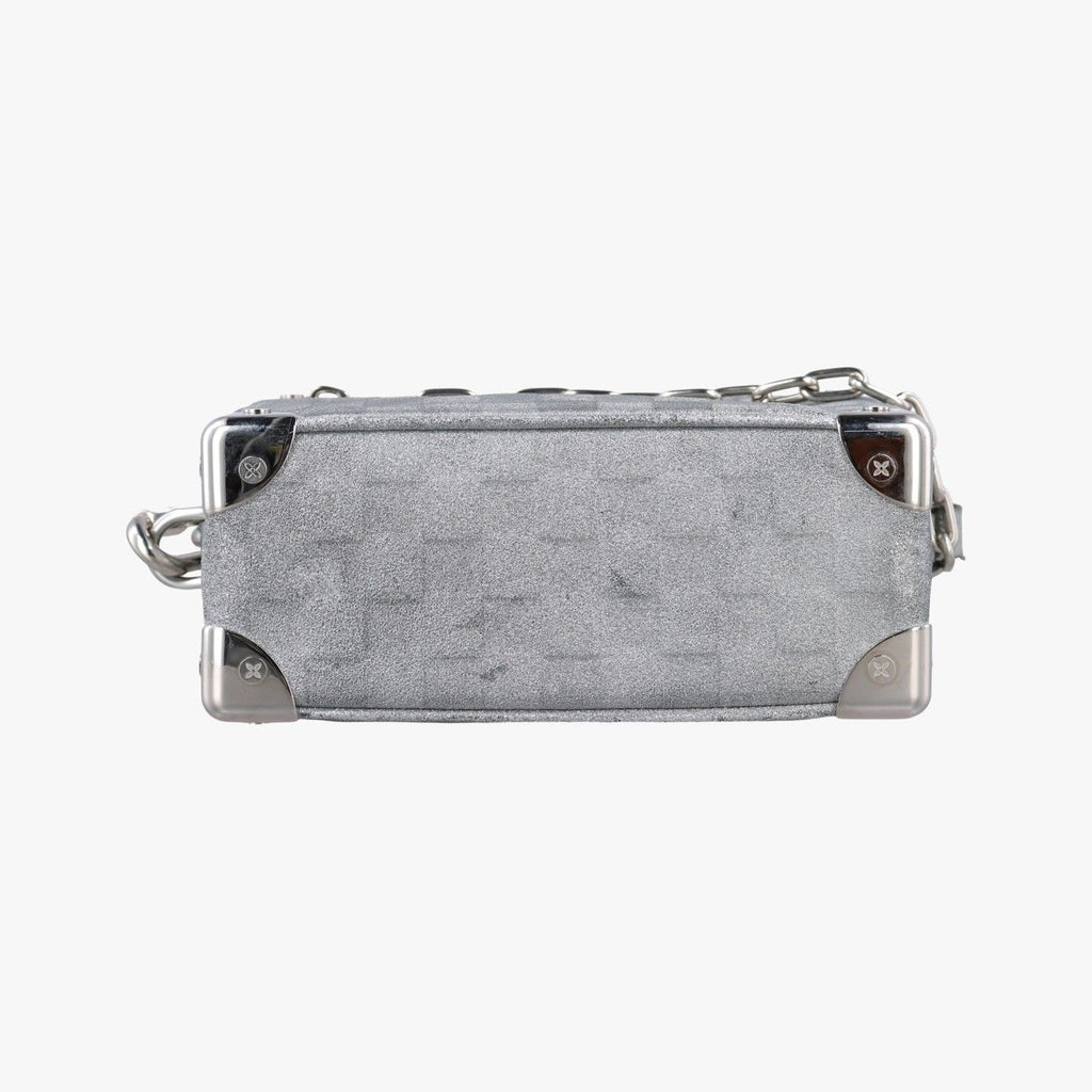 Louis Vuitton Mini Soft Trunk Silver Leather — view 3
