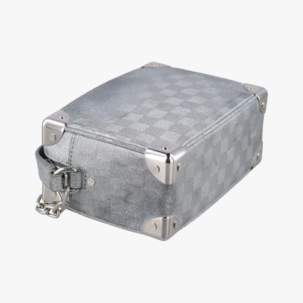 Louis Vuitton Mini Soft Trunk Silver Leather — view 7