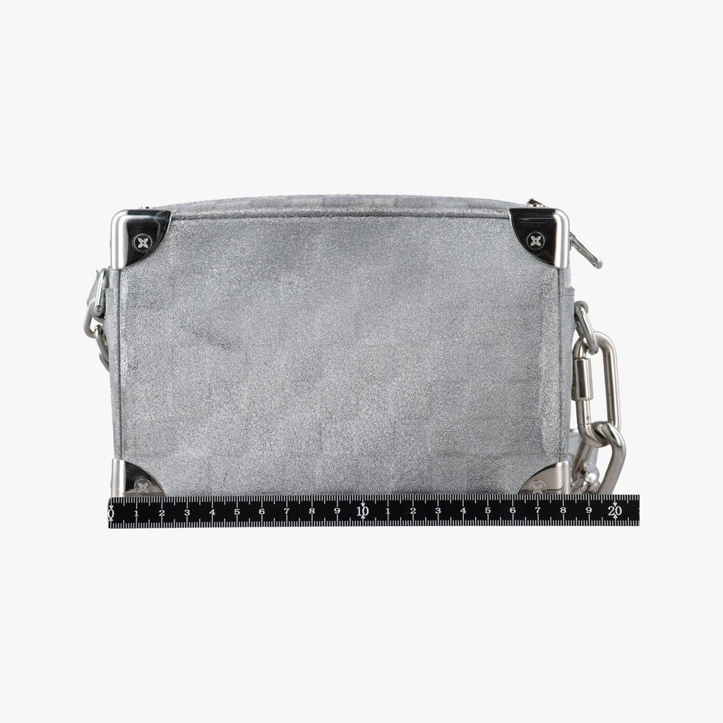 Louis Vuitton Mini Soft Trunk Silver Leather — view 2