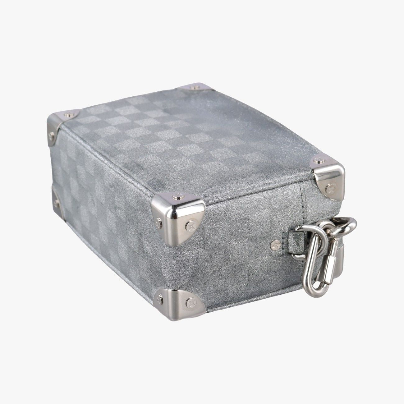 Louis Vuitton Mini Soft Trunk Silver Leather — view 6