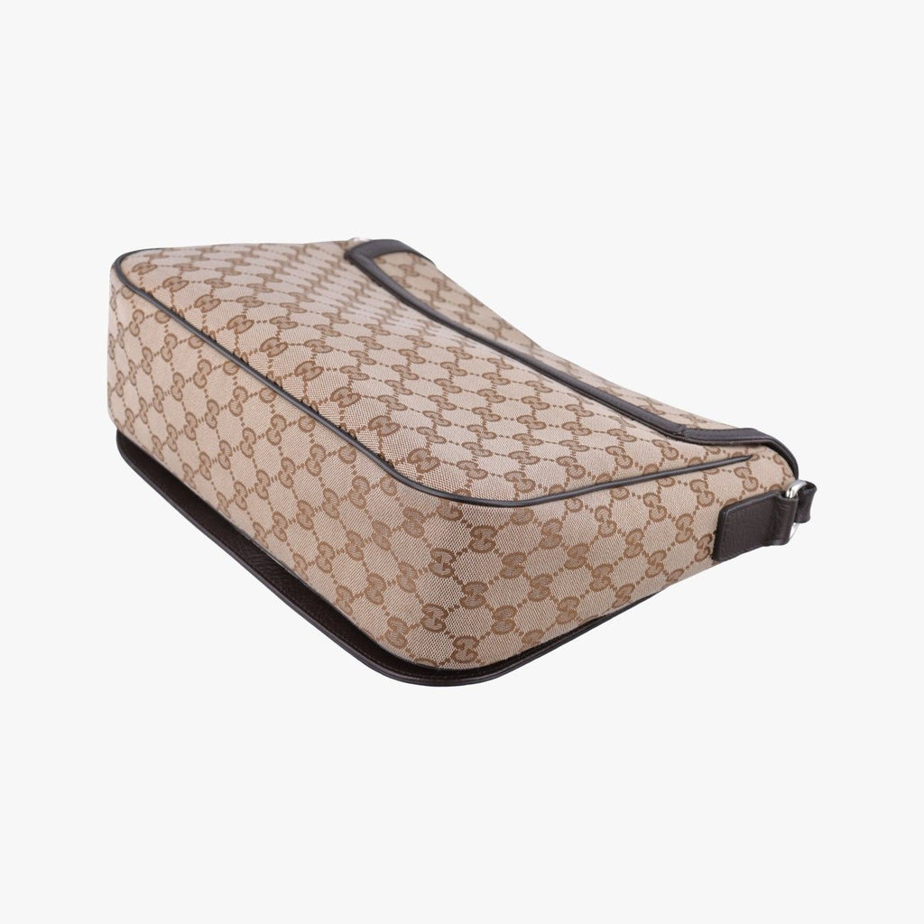 Gucci Messenger Beige Brown GG Canvas Leather — view 6