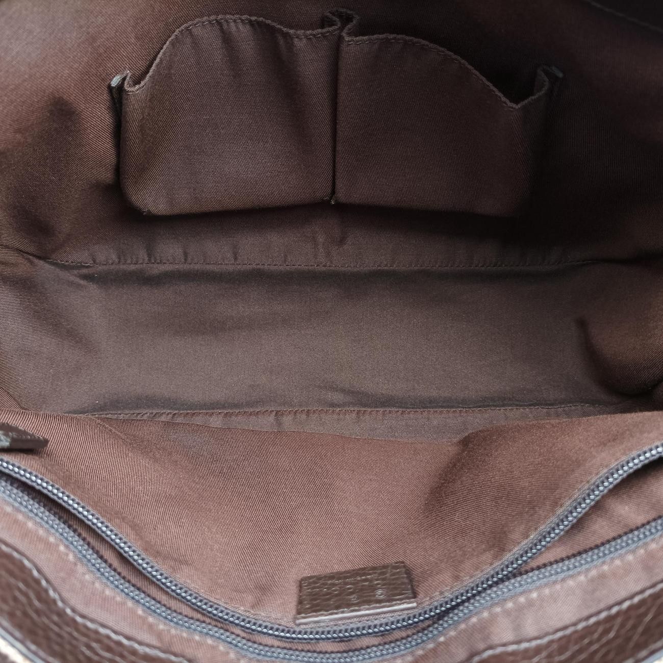 Gucci Messenger Beige Brown GG Canvas Leather — view 9