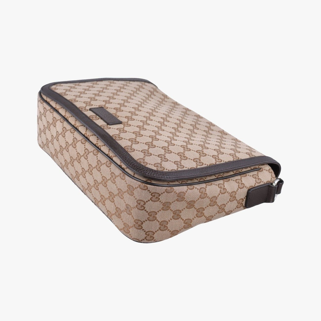 Gucci Messenger Beige Brown GG Canvas Leather — view 4