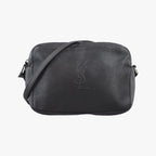 Saint Laurent Fringe Gray Leather Shoulder