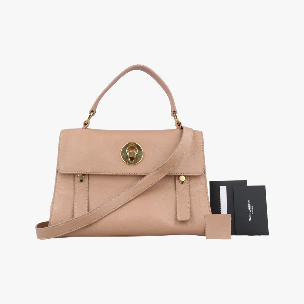 Saint Laurent Muse to Beige Leather Shoulder