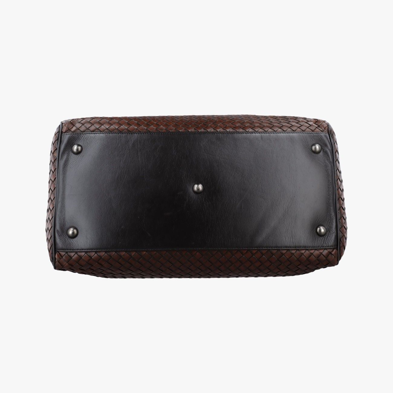 Bottega Veneta Intrecciato Brown Lambskin Handbag — view 3