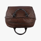 Bottega Veneta Intrecciato Brown Lambskin Handbag — view 8