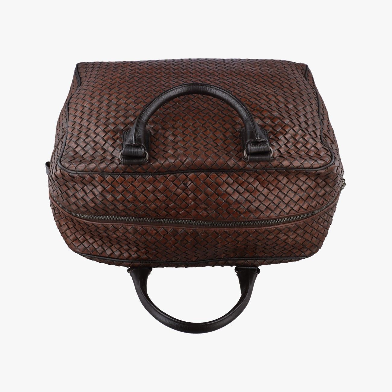 Bottega Veneta Intrecciato Brown Lambskin Handbag — view 8