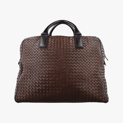 Bottega Veneta Intrecciato Brown Lambskin Handbag