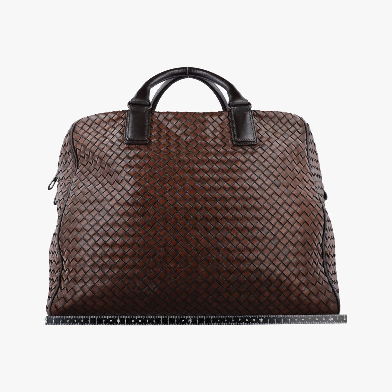 Bottega Veneta Intrecciato Brown Lambskin Handbag — view 2