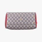 Gucci GG Supreme Beige Red Navy Canvas Leather Shoulder — view 3
