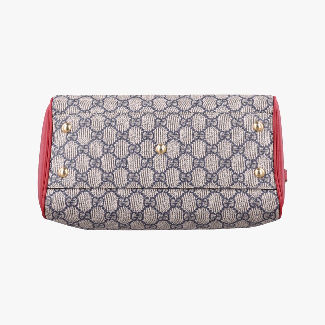 Gucci GG Supreme Beige Red Navy Canvas Leather Shoulder — view 3