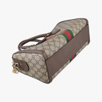 Gucci Ophidia GG Small Brown Canvas Leather Shoulder — view 7