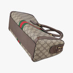 Gucci Ophidia GG Small Brown Canvas Leather Shoulder — view 6