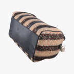 Fendi Forever Bowlet Black Sequin Embroidery Wool Fabric Patent Zge Handbag — view 6