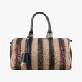 Fendi Forever Bowlet Black Sequin Embroidery Wool Fabric Patent Zge Handbag