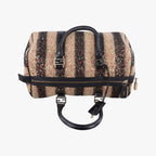 Fendi Forever Bowlet Black Sequin Embroidery Wool Fabric Patent Zge Handbag — view 8