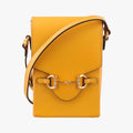 Gucci Horsebit Yellow Leather Shoulder