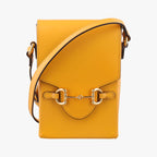 Gucci Horsebit Yellow Leather Shoulder