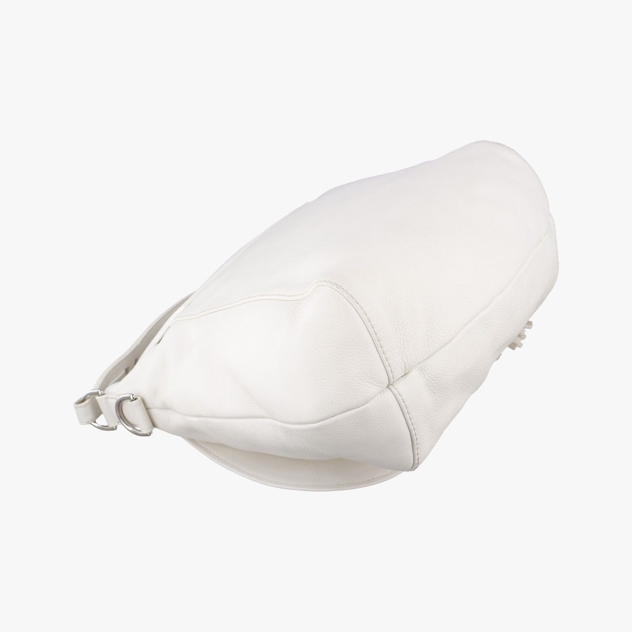 Gucci Guccissima Large Techno Horsebit Hobo White Leather — view 7