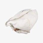 Gucci Guccissima Large Techno Horsebit Hobo White Leather — view 5