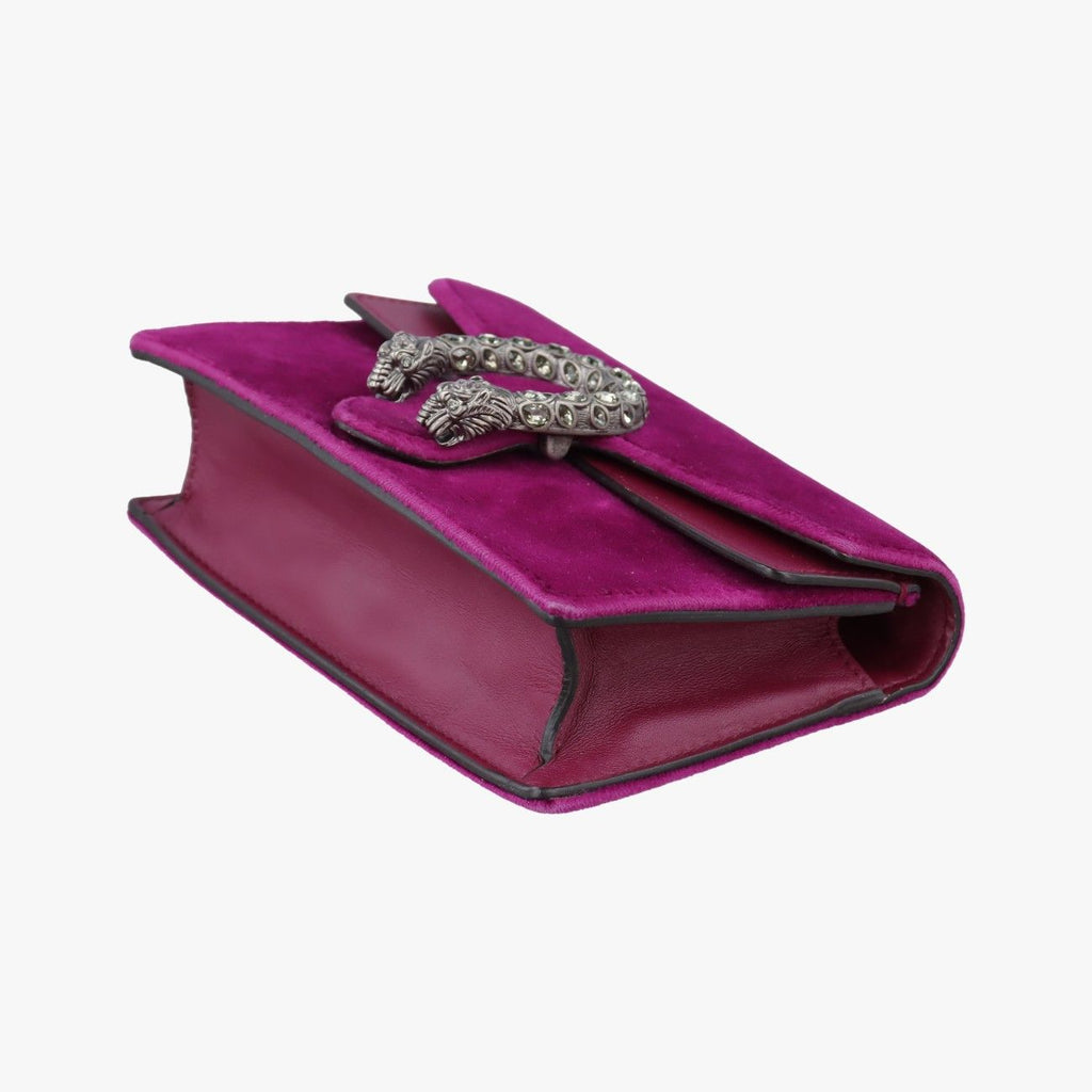 Gucci Dionysus Purple Velour Leather Shoulder — view 4