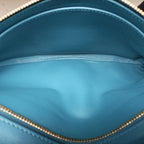Dior Double Blue Leather Shoulder — view 9