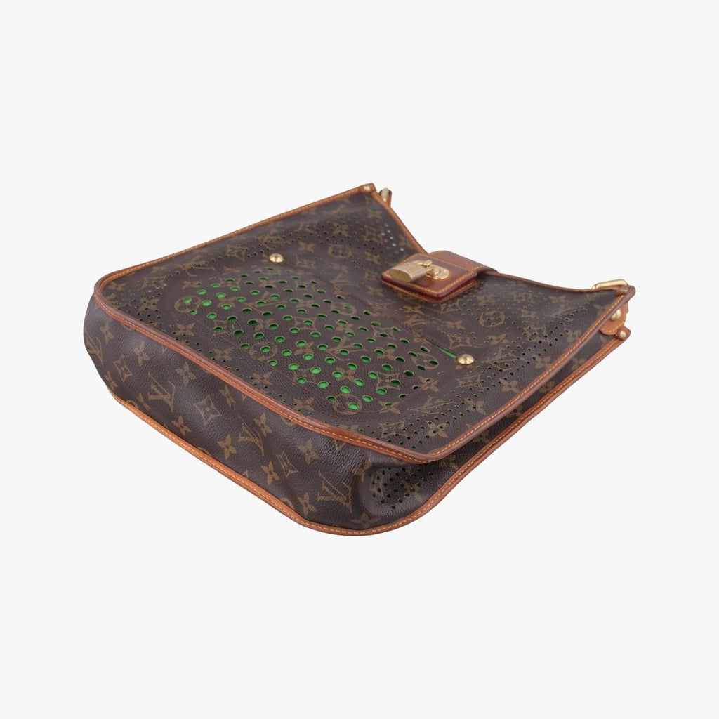 Louis Vuitton Musette Monogram Brown Green Perfo Shoulder — view 4