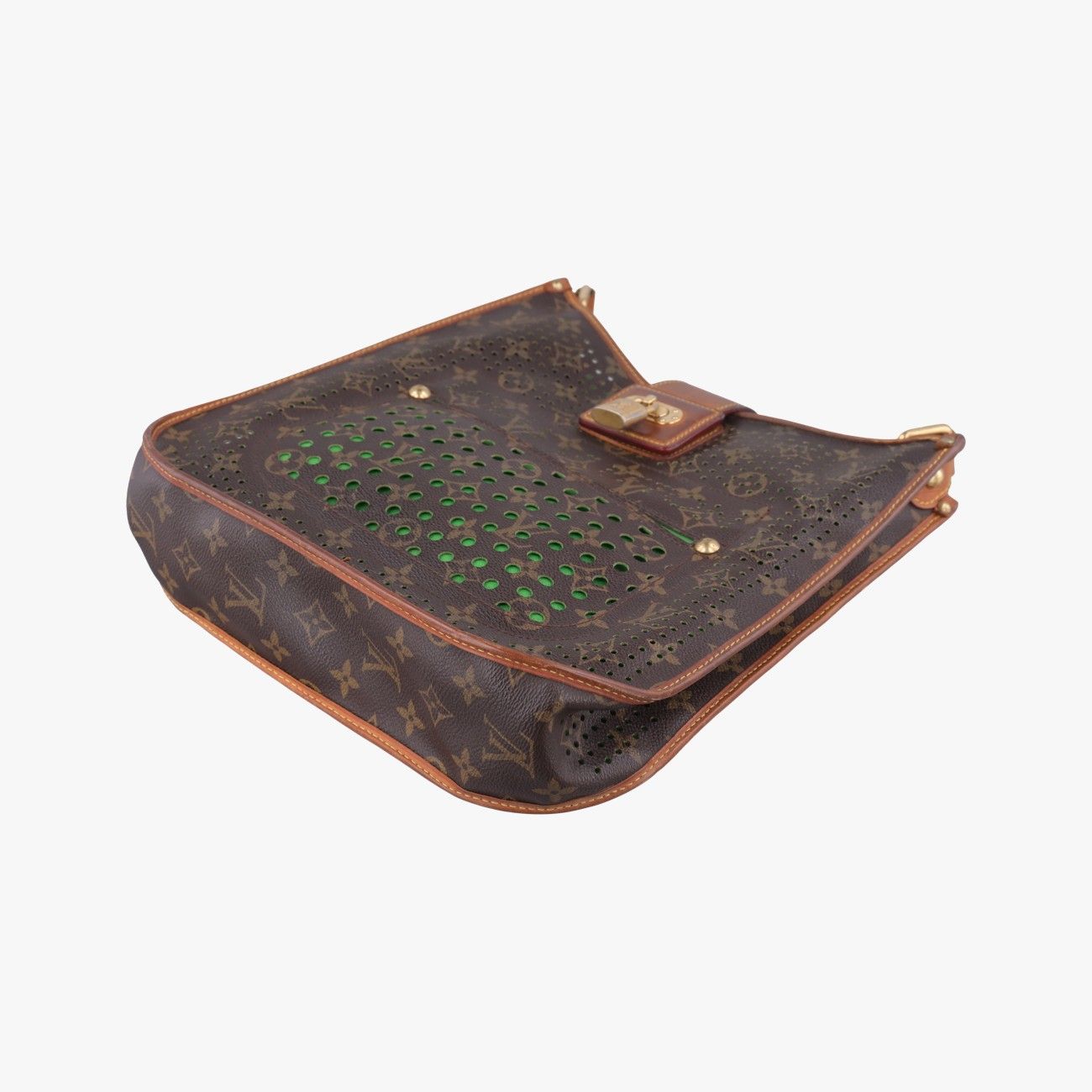 Louis Vuitton Musette Monogram Brown Green Perfo Shoulder — view 4