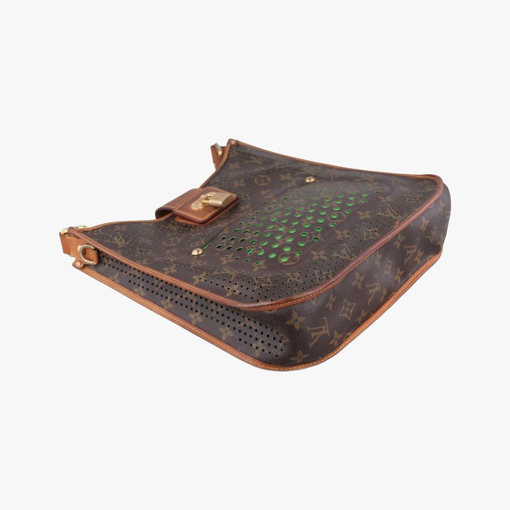 Louis Vuitton Musette Monogram Brown Green Perfo Shoulder — view 5