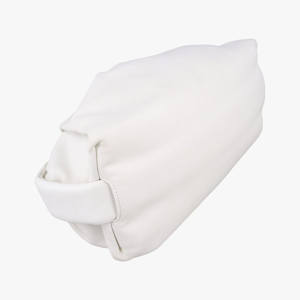 Bottega Veneta the Pouch White Lambskin — view 5