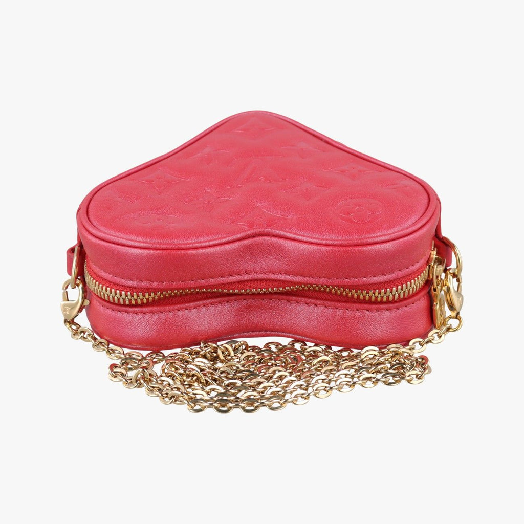Louis Vuitton Heart on Chain Red Lambskin Shoulder — view 8