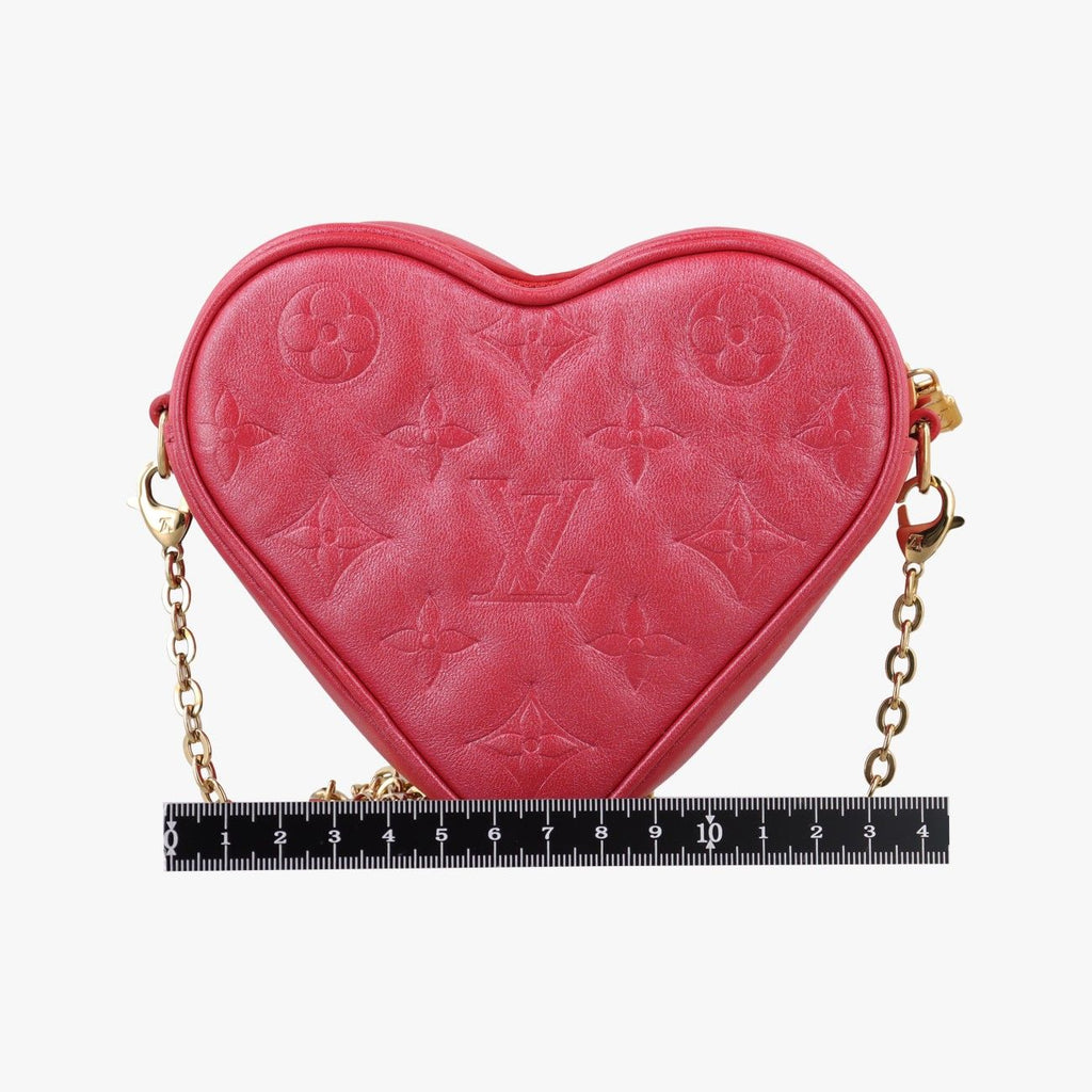 Louis Vuitton Heart on Chain Red Lambskin Shoulder — view 2