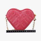 Louis Vuitton Heart on Chain Red Lambskin Shoulder — view 2