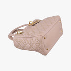 Dior Lady Pink Lambskin Handbag — view 5