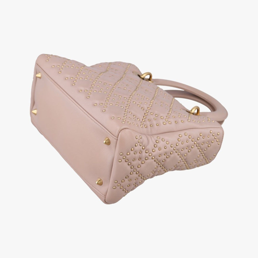 Dior Lady Pink Lambskin Handbag — view 6