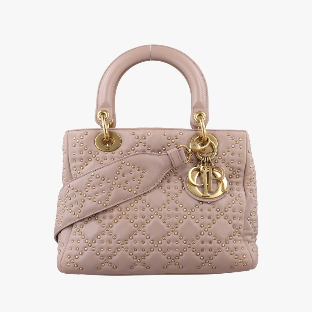 Dior Lady Pink Lambskin Handbag