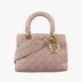 Dior Lady Pink Lambskin Handbag