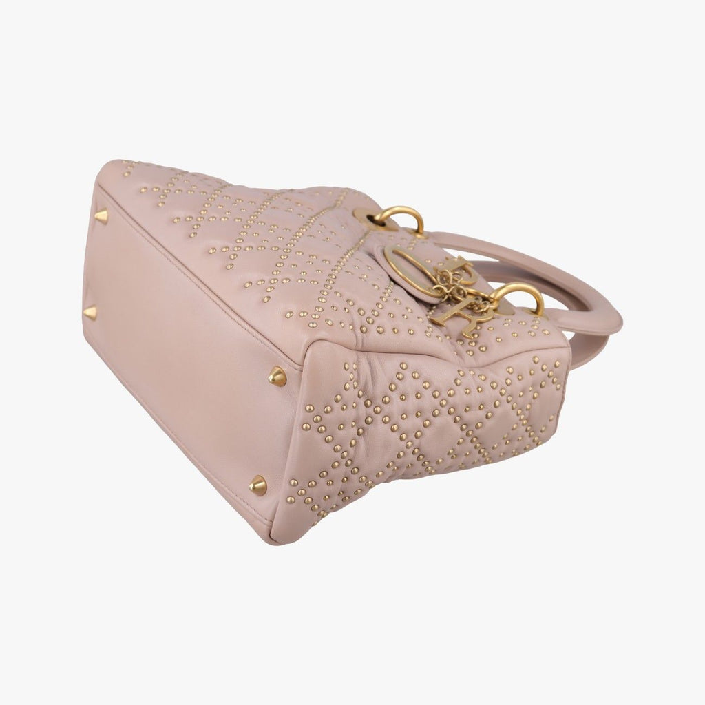 Dior Lady Pink Lambskin Handbag — view 4