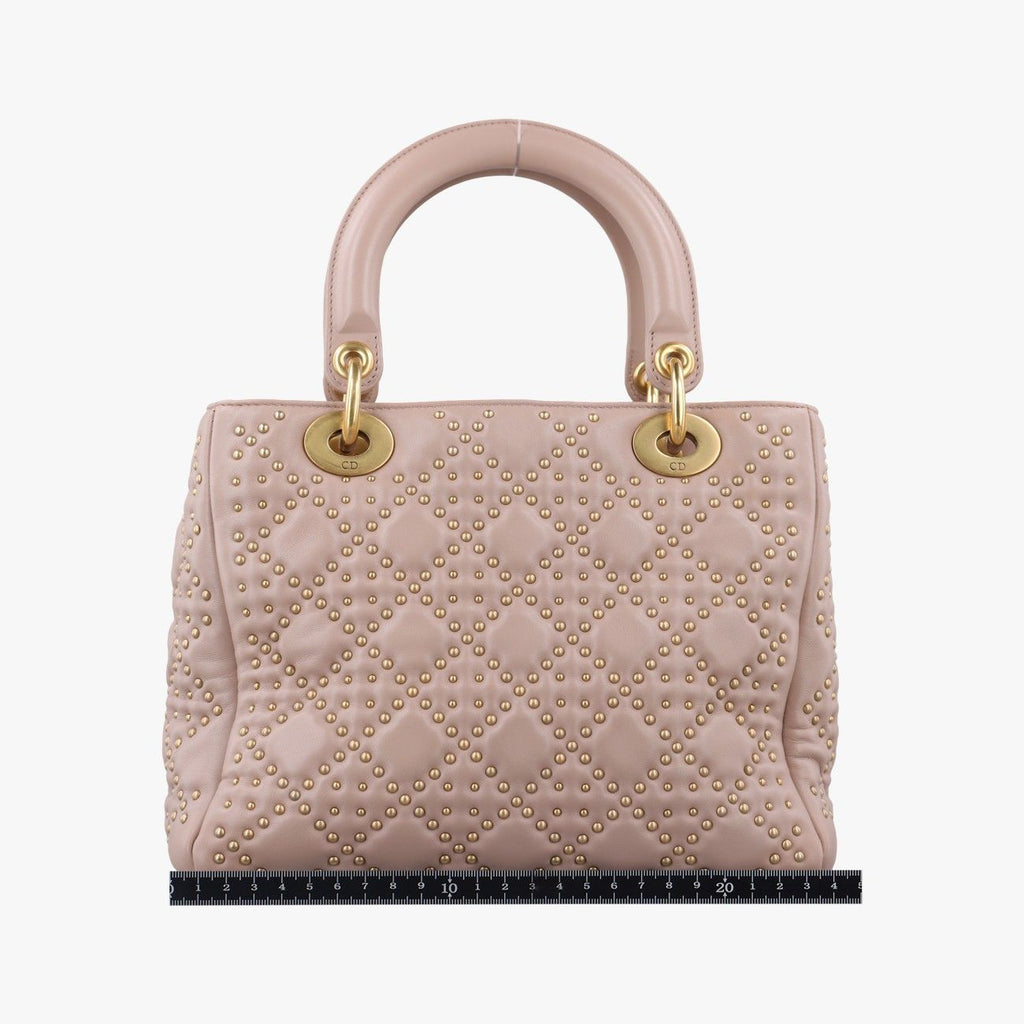 Dior Lady Pink Lambskin Handbag — view 2