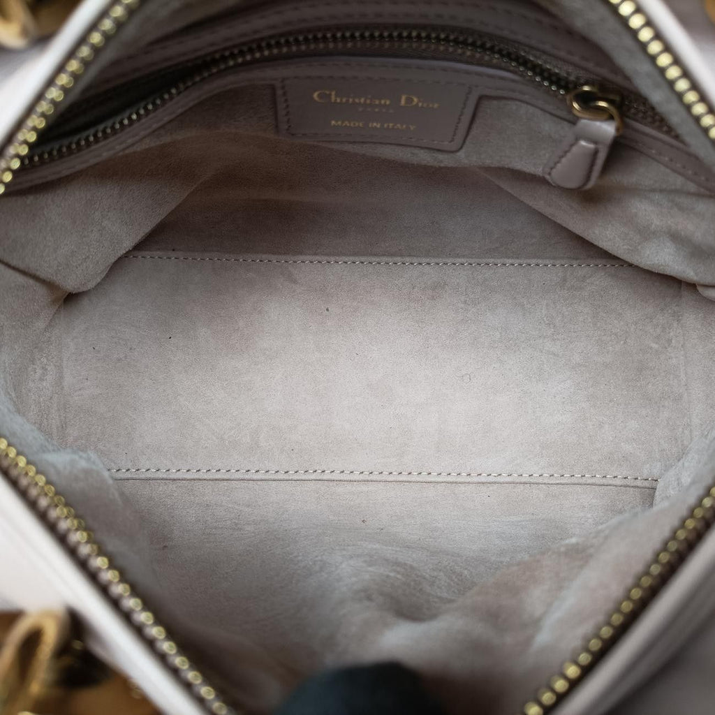 Dior Lady Pink Lambskin Handbag — view 9