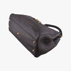 Gucci Guccissima New Perum Horsebit Brown Leather Handbag — view 4